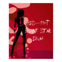 Red Hot Punk Star Diva posters by MusicStars Red Hot Punk Star Diva posters