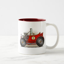 Red Hot Rod Car Mugs mugs
