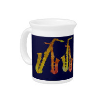Red Hot Saxes Drink Pitchers
