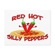 Red Hot Silly Peppers Postcard