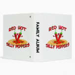 Red Hot Silly Peppers Vinyl Binders