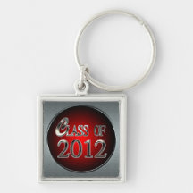 Red Hot Silver Class Of 2012 Keychain