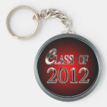 Red Hot Silver Class Of 2012 Keychain
