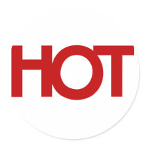 red HOT Sticker