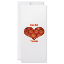 Red Hot Tomato Heart Custom Rack Cards