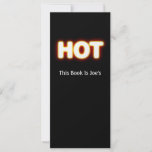 Red Hot White Glowing Bookmark or Club Promo
