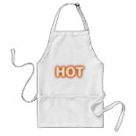 Red Hot White Glowing Logo Crafts Cook Chef