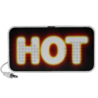 Red Hot White Glowing Logo Portable Mp3 Doodle doodle
