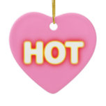 Red Hot White Glowing Romantic Birthday Pink Heart