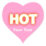 Red Hot White Glowing Romantic Pink Heart