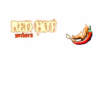 Red Hot Writers women's fitted t-shirt by chocolate_bunnies