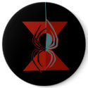 Red Hourglass Spider buttons