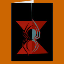 Red Hourglass Spider cards
