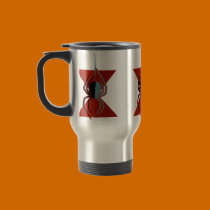 Red Hourglass Spider mugs