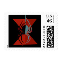 Red Hourglass Spider Stamp