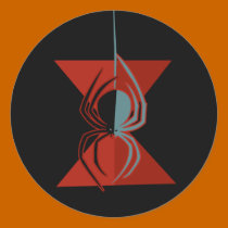 Red Hourglass Spider stickers
