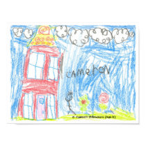 "Red House" by C Thibodeaux, Age 6 posters by thiboys "Red House" by C Thibodeaux, Age 6 posters