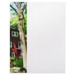 Red House on Hill Letterhead Template