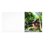 Red House on Hill Photo Card Template