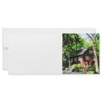 Red House on Hill Rack Cards