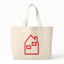 red house real estate icon bags