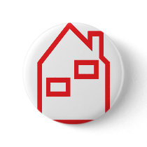 red house real estate icon buttons