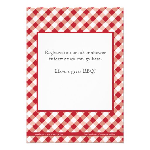 Red I Do Barbecue Invitation
