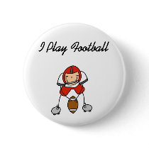 Red I Play Football buttons by toddlersplace Red I Play Football buttons