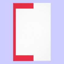 Red II C-Border Stationery stationery