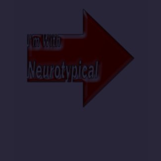 Red I'm with Neurotypical T-Shirt shirt