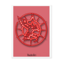 Red in Art postcards by REDINARD Red in Art postcards