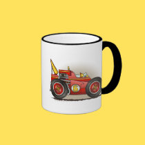 Red Indy Race Car Mugs mugs