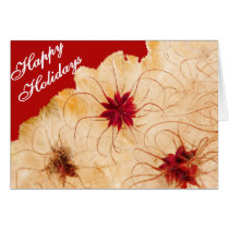 Red Infused Holiday Greeting Card