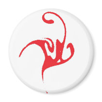 Red Ink Character magnets
