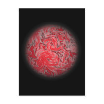 Red Ink Globe postcards