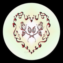 Red Ink Heart stickers