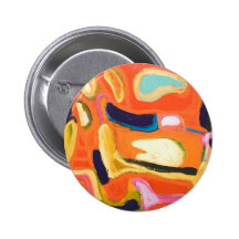 Red Interior ( abstract expressionism ) Buttons