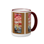 Red is the Sky Silk Painting mug mugs