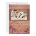 Red ivy baby girl birth photo announcement invitations by theonedesigns Red ivy baby girl birth photo announcement invitations