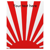 Red Japanese sunburst Personalized Letterhead