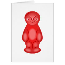 Red Jelly Baby Card