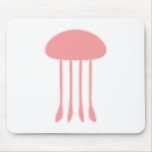 Red Jellyfish Mousepads