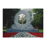 Red Johann Strauss Memorial, Stadtpark, Vienna, Au Personalized Invitations