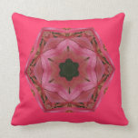 Red Kaleidoscopic Abstract pillows
