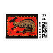 Red Kangaroo Postage Stamp