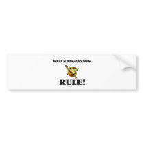 RED KANGAROOS Rule! bumper stickers