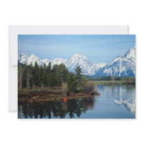 Red Kayak, Grand Teton National Park, USA Custom Invitations