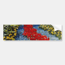 Red Keukenhof in Holland flowers Bumper Stickers