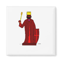 Red king / Chess magnets