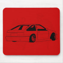 Red KIS Levin AE86 Mouse Pads
